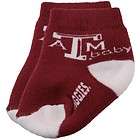 Texas A&M Aggies Infant Maroon White Team Logo Bootie Socks   9 24 MO