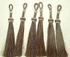 Set of 6 Horse Hair Tassels Perfect for Bridle /tack