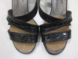 CHARLES JOURDAN Leather Strappy Wedge Sandals Sz 6  