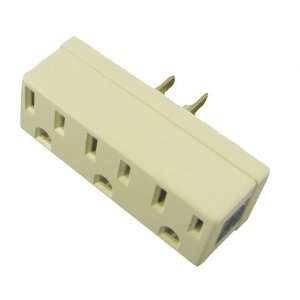  Leviton MP9 697 I Three Outlet Grounded Tap Ivory