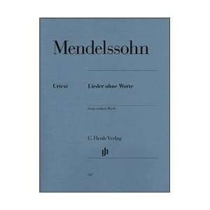  G. Henle Verlag Songs without Words By Mendelssohn 