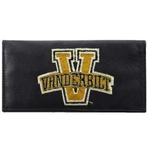  NCAA Vanderbilt Commodores Black Leather Embroidered 
