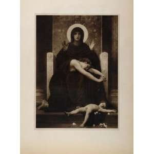  Orig. 1901 Vierge Consolatrice Bouguereau Virgin Print 