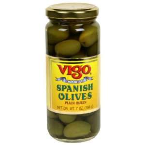 Vigo, Olive Queen Plain, 7 Ounce (12 Grocery & Gourmet Food