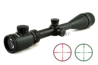24x50 Red and Green Mil Dot Rifle Scope 00661  
