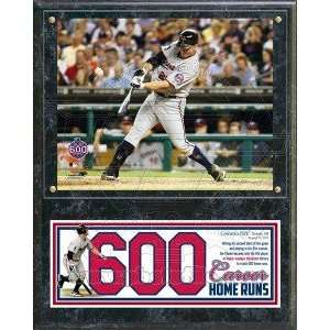  Jim Thome 600th Career Home Run Cleveland Indians Plaque 