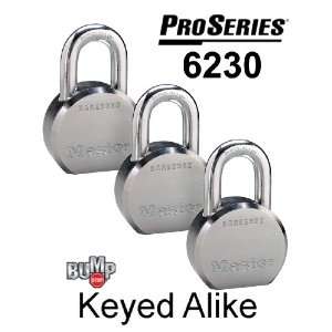  Master Padlock   High Security Locks #6230NKA 3 BUMP 