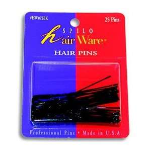  Spilo Hair Ware   Hair pins  25 pins  No. HW072BK Beauty