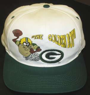   Packers Snapback hat Vintage 90s Aaron Rodgers Looney Tunes HOT Retro