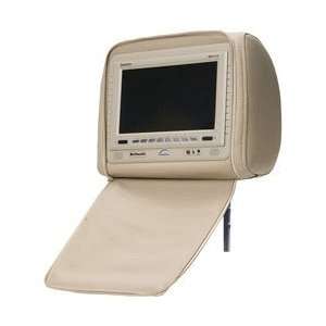   7inch TFT LCD Monitor Headrest w/Zippered Cover Tan Electronics