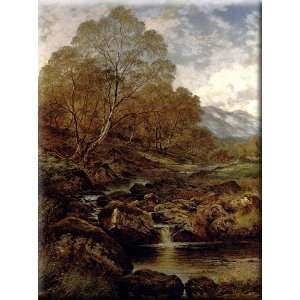   Hills Of Wales 12x16 Streched Canvas Art by Leader, Benjamin Williams
