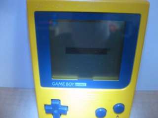 RARE~1ST VER.~GAMEBOY POCKET~YELLOW~MGB 001~1996~WORKS~FREE S/H 
