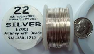 Non Tarnish Silver Plated Copper Round Wire 22ga PW019  