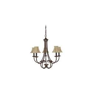  Capital Lighting 3225TS 423 Hometown Five Light Chandelier 