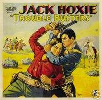 TROUBLE BUSTERS MOVIE POSTER Jack Hoxie RARE VINTAGE  