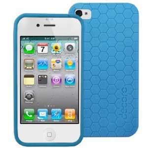   4S/4 Blue Premium Honeycomb Rubber TPU Case Cell Phones & Accessories
