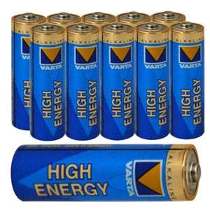 10pk Varta HIGH ENERGY AA Alkaline Batteries 1.5V V4906  