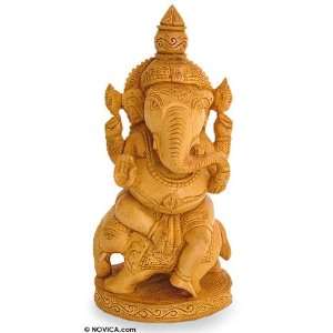  Wood sculpture, Ganesha and the Elephant Kitchen 