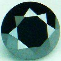 AAA JET BLACK DIAMOND ROUND 0.69 CTS  
