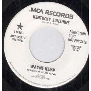   KENTUCKY SUNSHINE 7 INCH (7 VINYL 45) US MCA 1973 WAYNE KEMP Music