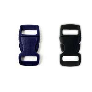  Mix of 100 Black and Blue (Deep Sapphire) 3/8 Buckles (50 