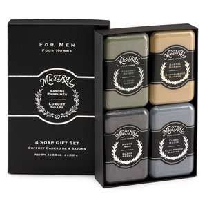  Mistral Mens 4 Soap Gift Set Beauty