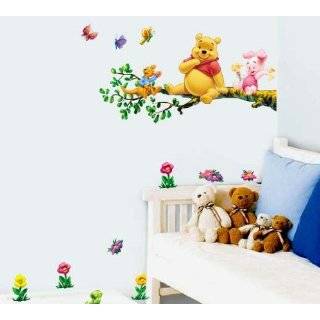 Winnie the Pooh Stick Wall Art Sticker Decal 2PGS (Sitting Branch)