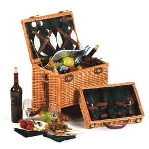  Mirabel 4 Person Picnic Basket with Large Insulated Cooler 