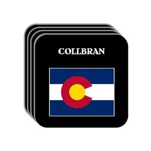   State Flag   COLLBRAN, Colorado (CO) Set of 4 Mini Mousepad Coasters