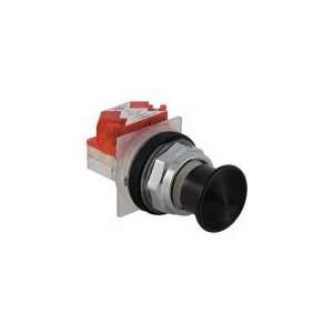  SQUARE D 9001KR24BH6 Pushbtn,Non ill.,BK,30mm,1NC,1 3 