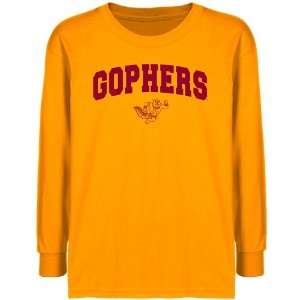 UM Golden Gophers T Shirt  Minnesota Golden Gophers Youth Gold Logo 