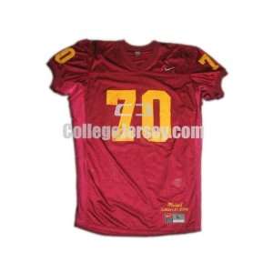  Maroon No. 70 Game Used Minnesota Football Jersey (SIZE L 