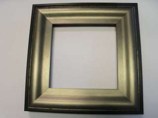 Silver/Pewter w/Black Edge Wood Picture Frame Square  