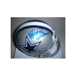   Hollywood Henderson Autographed Dallas Cowboys Riddell Mini Helmet
