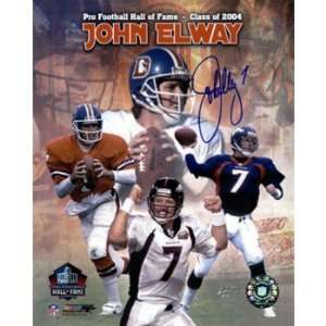   Elway Autographed HOF 04 Collage ( Elway, John  Broncos ) Sports