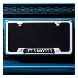  MINI Cooper Lets Motor License Plate Frame   Polished 