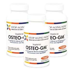 OSTEO GM® Vegetarian & Kosher Glucosamine (3 Pack) 1500 mg with MSM 
