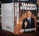 TALKING STRAIGHT LEE IACOCCA 1988 HARDCOVER  