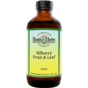Alternative Health & Herbs Remedies Bilberry With Glycerine, 8 Ounce 