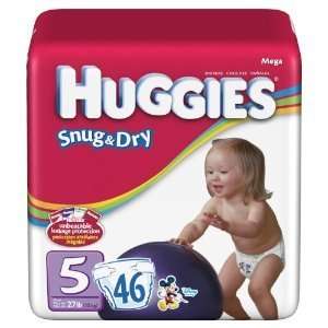  Huggies Baby Diapers, Snug & Dry, Size 5, 92 count Health 