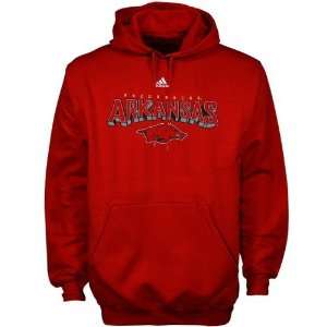 adidas Arkansas Razorbacks Cardinal Book Smart Hoody Sweatshirt 