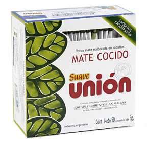   of 50 individually wrapped tea bags of UNION Mate Cocido yerba mate