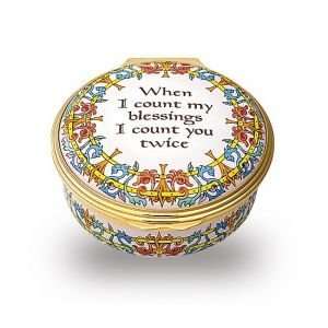  When I Count My Blessings Enamel Box