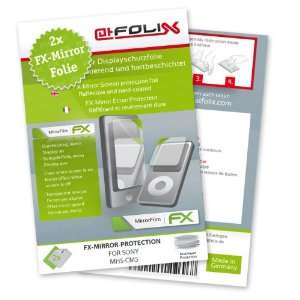  2 x atFoliX FX Mirror Stylish screen protector for Sony MHS 
