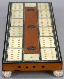 05877 Anglo Indian Sadeli Cribbage Board c. 1860  