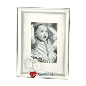  Silver Plated Photo Frame With Shoes Pewter Emblem Patio 