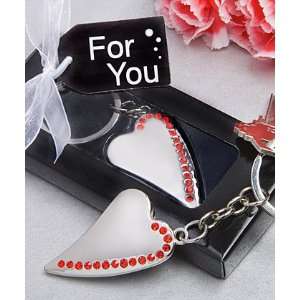  Contemporary style heart design metal key chains favors 