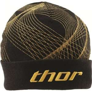 Thor MX Spiral Cuff Mens Beanie Fashion Hat w/ Free B&F Heart Sticker 