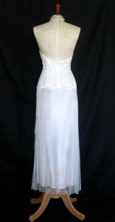NWT Jessica McClintock White 1920s Wedding Dress Size 12  