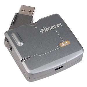  Memorex 6GB Mega TravelDrive USB 2.0 Mini Hard Drive Electronics